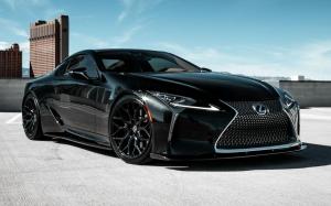 Lexus LC500 Obsidian on Vossen Wheels (HF-2) 2019 года